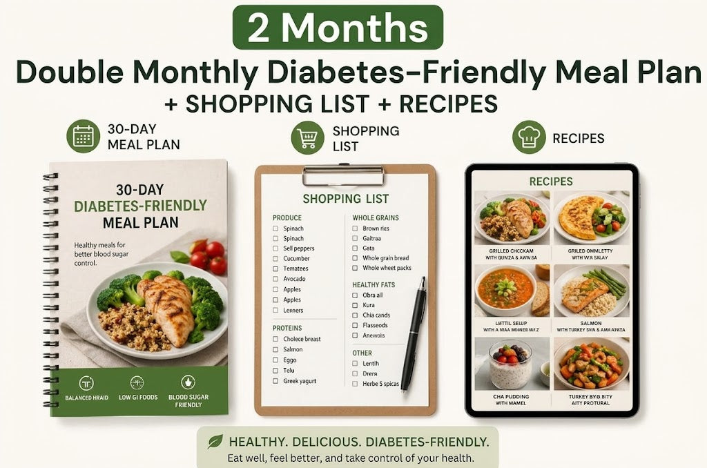 Double Monthly Diabetes-Friendly Meal Plan