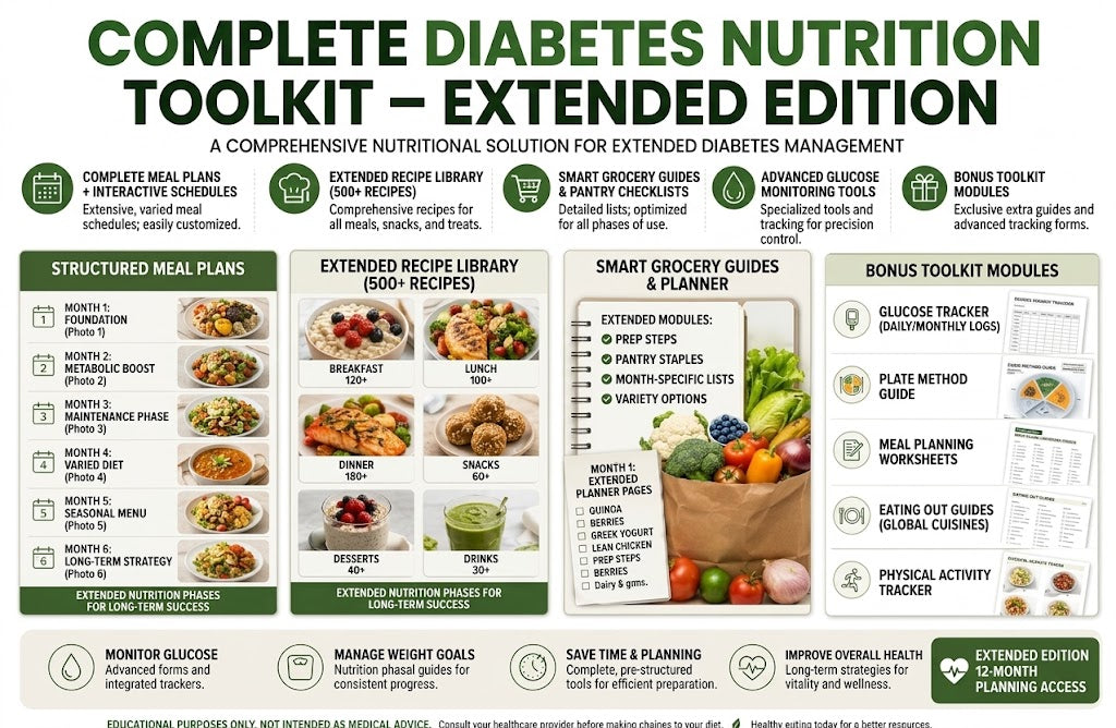 Complete Diabetes Nutrition Toolkit – Extended Edition