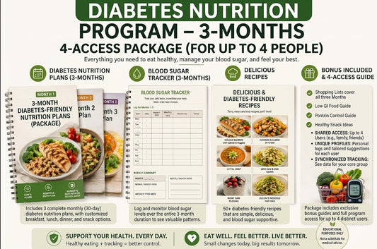 Diabetes Nutrition Program – 3-Months 4-Access Package